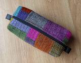 Bolso tipo caja multiusos grande en tweed de colores brillantes