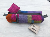 Multi Purpose Box Bag in Brightly Coloured Tweed