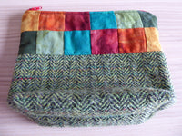 Notions Pouch in Patchwork and Tweed.