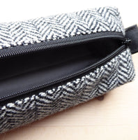 Small Tweed zipped case