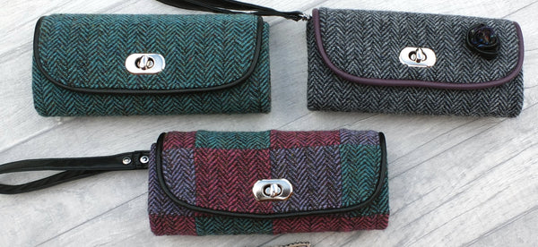 Necessary Clutch Purse in 3 Tweed variations