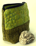 Small wattle green project bag