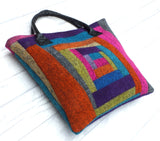 Zoe Richly Coloured Tweed Tote Bag